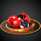 ZF Electric Remote Control Ladybug Toy Children Internet Celebrity Simulation Tricky Induction Moving Insect Reptile Animal Boys Girls Remote Control Ladybug Red 9922+ Screwdriver