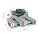 Éclaircissement des blocs de construction assemblés pour enfants Toys Military Tank Armored Vehle Birthday Gifts War Soul Wheel Tank 42301