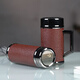 Tanxuange Purpurton Teetasse Thermos Cup Herren-High-End-Büro-Tee Tasse für Geschenke für Vater und Lehrer Custom Branding Spiegel Mattrote Griff (braune Box) 450 ml