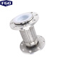 FGO stainless steel fluorine lined braided bellows chemical standard BWGF46-16P DN100 length 10 meters DN100 stainless steel fluorine lined