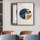 
Huaixue abstract vertical meter box decoration painting without punching simple Nordic geometric distribution box power supply blocking hanging painting JD13297 40*50cm (blocking 30*40) left push and pull black frame