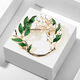WEISHINI Korean style fashionable and simple oil-drip enamel alloy gardenia brooch pin women's brooch accessories Gardenia brooch A06-301
