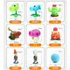 Plant vs Zombies Plant vs Zombies Toys's Children's Dolls Sunflower Gum-Elastic Boys Set Gift Holiday Gift 686-8 Cabbage Pitcher (dur)