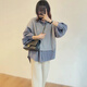 Geman Maternity Autumn Suit Fashionable 2024 Spring and Autumn Style Western-style Fake Two-piece Top Wide-leg Pants Autumn and Winter Outer Wear Two-piece Set Fake Two-piece Shirt + Velvet Apricot Belly Supporting Pants M