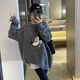 Yimuqi Buy Duoxi Dongguan Dalang Sweater Mid-length Loose and lazy style pullover for women 2024 Winter New Korean Style Pullover Grey Donald Duck y9855 One Size m