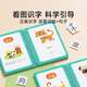 时光学（SHIGUANGXUE）识字早教安静书魔术贴幼儿早教玩具学前识字卡片儿童手撕拉粘贴书 【4册基础】数字+颜色+食物+人物