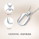 Saturday Fortune Saturday Fortune platinum necklace for women PT950 platinum geometric small square buckle clavicle chain for girlfriend 4.03g 45cm