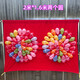 Balloon gun background cloth target hanging cloth park night market temple fair stall game project 2188 toys 2 meters * 1.6 meters two circles