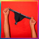 Herrenunterwäsche Tanga Slips sexy Bikini-Stil modal niedrige Taille Feste Farbe atmungsaktivem T-Shorts schwarz m