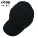 JEEP hat men's woolen hat thickened warm knitted hat autumn and winter ear protection cold winter hat peaked cap A0638