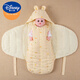 Disney Autumn and Winter thickened pure handmade cotton quilt for newborn baby pure cotton swaddle butterfly quilt newborn sleeping bag yellow bear 66 (recommended for 0-3 months)