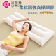 Jie Liya (grace) double long pillowcase couple long one-piece long pillow couple pillow latex 1.2m 1.5m1.8 children's pillow core [soy neck protection double pillow] 120x48cm blue small grid pillowcase