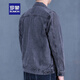 Romon (Romon) porte une veste en jean pour les vêtements de travail de protection du travail masculin pour le chantier de construction de construction de travail de travail du soudeur résistant à l'usure du top sale y847 bleu [avec poche intérieure] l [recommandé 115-125 Jin [Jin est égal à 0,5 kg]