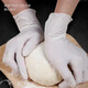 
Que Zhixian [100 pieces] Thickened disposable gloves Food Powder-free latex rubber Catering and kitchen dishwashing household white/thickened/durable-50 powder-free latex large size L recommended for men