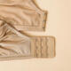 Brand bra counter full cup large size bra side breast thin fat adjustable underwear 3424 Apricot skin 7373 90E
