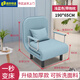 Yanlan Folding Sofa Bed Two-Purpose Living Room Small Apartment Double 1.5 Meter Wide Single Multifunctional Lunch Break Bed Home 190*65CM Gray (Including Pillows)