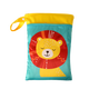 Jiujuhe bolsita de almacenamiento de pañales para bebés suministros al aire libre bolso de pañal portátil bolso de pañales para bebés bolso de pañales león gran capa 35*25 cm