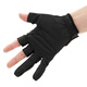 DAIWA spring and summer DG-2023/2123 Fingerless quick-drying fishing gloves, half-finger cooling gloves, split-finger gloves, 3 fingers exposed-Deep Sea Black Pattern M