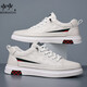 Chaussures masculines Heni Paul, chaussures de cuir en cuir authentique haut de gamme pour hommes, chaussures haut de gamme pour hommes, chaussures blanches décontractées pour hommes, semelle plate blanche 9908 41