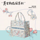 梵芳莫里斯暗扣帆布包定制通勤女士帆布袋文艺妈咪包手提帆布礼品袋 蓝百合B5 中号含暗扣 其他