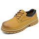 Camel Western Regions Men's Shoes Autumn Leather Workwear Shoes British Style Martin Boots Round toe Low Top Big Head Casual Leather Shoes Black 23008 39