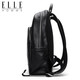 ELLE HOMME men's backpack trendy cowhide backpack casual outdoor schoolbag EA788207261 black