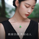 Oriental Jadeite Imperial Green Pendant S925 Silver Full Inlaid Green Smiling Mouth Always Open A-grade Jadeite Buddha Necklace Same Style for Men and Women