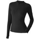 Aixiabu high-end professional yoga clothing women's tops autumn and winter sports fitness clothing Pilates jacket temperament slimming stand-up collar A7383NSM black/Lycra brushed/with chest pad L