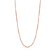 Necklace plain chain colored gold for women 925 rose gold plated 18K gold naked chain without pendant clavicle chain fine chain length 55cm (please note the chain style you need to photograph)