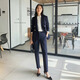 Lady Bird professional suit suit for women, high-end formal wear, small work clothes, interview small suit jacket, TZ55 black suit, spring and autumn style, L suitable for 105-113 Jin Jin equals 0.5 kg, can be worn