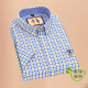 
MASTER POLO US Paul official brand short-sleeved shirt men's pure cotton plaid shirt middle-aged summer thin business casual D2629 38