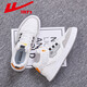 
Huili men's shoes, high top shoes, men's spring and summer men's shoes, casual sports white shoes, versatile board shoes, men's white gray 3524 42
