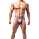 Fearless Captain (BRAVEPERSON) Trendy Men's Low Waist Sexy Stretch Tight Thin T Underwear Sports Youth Large Size U Protruding Bag Thong Gray M