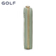 高尔夫（GOLF）卡包女印花多卡位女士零钱包包女包手拿包休闲百搭钱包 豆绿配灰绿
