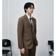 GXG Herrenkleidung Zero Druck Serie Business Casual Anzug Herrenanzug Jacke 24 Jahre neues Produkt Brown L.