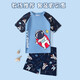 Youyou Kinder Badeanzug Jungen Badeanzug Split Swimming Trunks Jungen Schnelltrocknen heißer Spring Badeanzug Sechs-teiliges Set 32038 Blue L