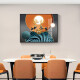 Villa Electric Meder Box Pintura decorativa hidráulica Moderna Versión horizontal Simple Restaurante Restaurante Caja Débil Pintura colgante Arte abstracto Mural Fulu Chengxiang 12593-2 Mirror Crystal Porcelana 100*80 Tamaño de la cubierta 84*73 Negro