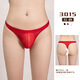 Sexy sexy underwear men's elastic briefs thong tight transparent breathable temptation men's underwear black red