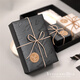 DOROCH gift wrapping paper 2 pieces, black wrapping paper, birthday souvenirs, flowers, new year gifts, sticky notes and prizes