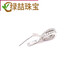 Green 18k gold buckle accessories s925 plated long needle fine needle small pendant jade pendant buckle diy jade pendant necklace gold color (c175 style)