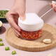 Baijie manual garlic puller household kitchen garlic beater cooking machine garlic smasher vegetable grinder meat grinder manual garlic puller ivory white