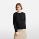 Aigle Sweat à sweat extérieur Sports chauds Classic Round Neck Top Women's Black Bh673 38 (165 / 88A)