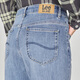 Lee [terminé par Zhang Linghe] 411 confortable haute taille haute pieds droite bleu quotidien de jeans féminins décontractés tendance bleu clair 26 (100-110jin [Jin est égal à 0,5 kg]))