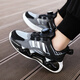 Curry Leads Kobe Boys Shoes 2025 Spring Girls Sports Sports Sports Big Big Big Children's Button Running Basketball Shoes 6169 Tamaño de cuero a prueba de agua 37