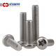 304 stainless steel round head screw cross pan head machine screw bolt extension screw extension screw GB818 M5*6 30 capsules