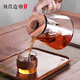 Minimalist Large Glass Tea Maker Electric Ceramic Stove Surrounded Furnace Steaming Integrated Teapot Tea Water Separation and Filtration Household Tea Set 900mL Single Pot Wooden Lid Steaming Double Bile
