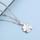 TTMIX Platinum PT950 Lucky Four Leaf Clover Platinum Pendant Women's Fashion Gift for Girlfriend Regular Edition 1.1-1.3g