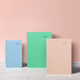 Befon A6 Notebook, Diario de trabajo y estudio, regalo del Día del Maestro, cuaderno de cuentas, suministros de oficinas comerciales, papelería, Libro de color de cuero PU, gris 9923