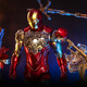 HOT TOYS钢铁侠MK6 2.0合金人偶连拆甲台单套装 MMS687D52钢铁侠MARK6 2.0