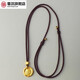 Dushen 999 pure gold ancient method 18k new version of Huang Wealth God pendant disc pendant ancient method Tibetan pendant necklace Huang Wealth God pendant